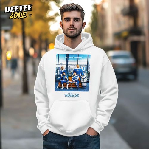 Fantastic 4 First Steps Marvel Studios Welcome To The Family Released Only On Theaters July 25 2025 Hoodie