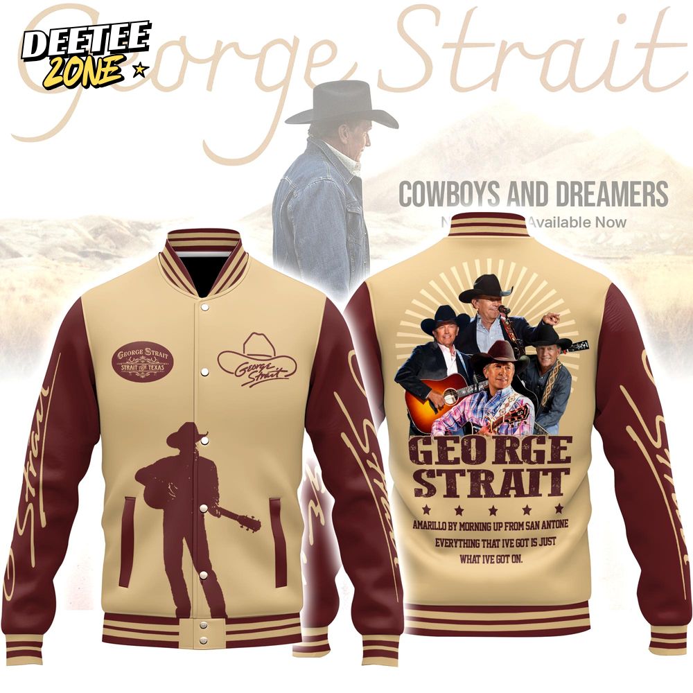 George Strait Cowboys and Dreamers Baseball Jacket George Strait Cowboys and Dreamers Baseball Jacket