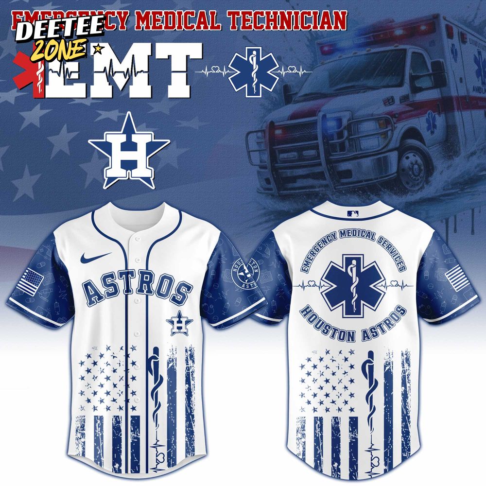Houston Astros MLB Emergency Medical Technician Baseball Jersey Houston Astros MLB Emergency Medical Technician Baseball Jersey