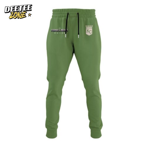 Kansas City Royals MLB x A MINECRAFT MOVIE Night Combo Hoodie Jogger Cap Editions Limited