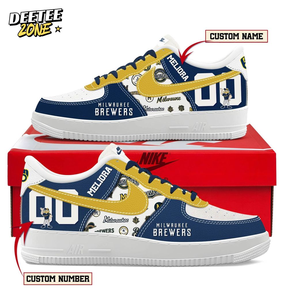 Limited Edition Milwaukee Brewers New AF1 SNEAKER Limited Edition Milwaukee Brewers New AF1 SNEAKER