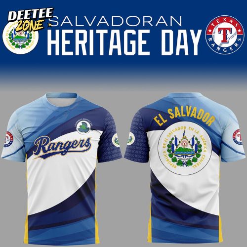 Limited Edition Tx Rangers x Salvadoran Heritage Day 2025 Tshirt Cap Jogger