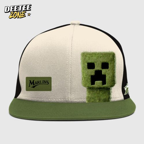 Miami Marlins MLB x A MINECRAFT MOVIE Night Combo Hoodie Jogger Cap Editions Limited