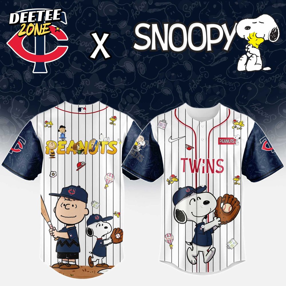 Minnesota Twins MLB 75th Anniversary of Peanuts Snoopy Special Edition Combo Baseball Jersey Cap 2025 Minnesota Twins MLB 75th Anniversary of Peanuts Snoopy Special Edition Combo Baseball Jersey Cap 2025