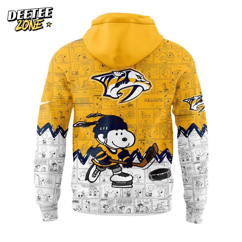 Nashville Predators NHL Anniversary of Peanuts Hoodie Nashville Predators NHL Anniversary of Peanuts Hoodie