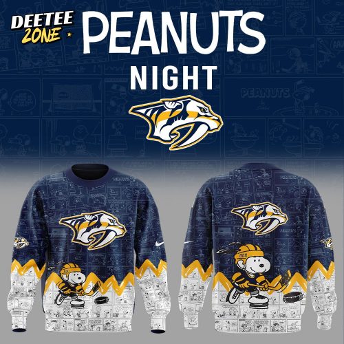 Nashville Predators NHL Anniversary of Peanuts Sweatshirt