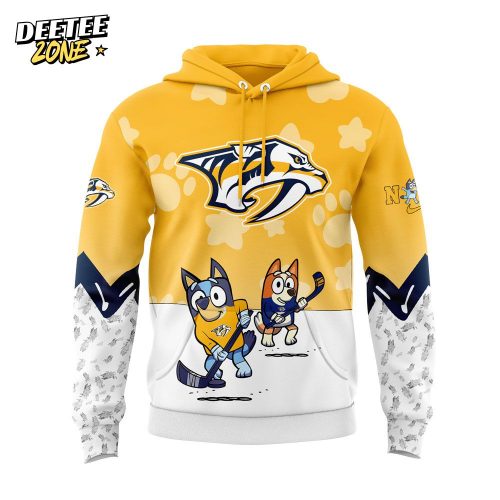 Nashville Predators NHL Bluey and Bingo Hoodie