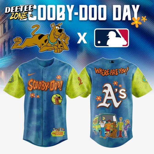 Oakland Athletics MLB x Scooby-Doo Day Special Baseball Jersey