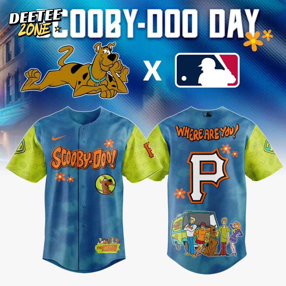 Pittsburgh Pirates MLB x Scooby-Doo Day Special Baseball Jersey Pittsburgh Pirates MLB x Scooby-Doo Day Special Baseball Jersey