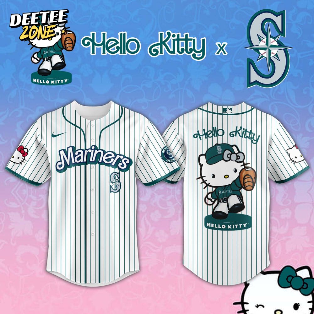 Seattle Mariners MLB x Hello Kitty Night Jersey Set Editions Limited Seattle Mariners MLB x Hello Kitty Night Jersey Set Editions Limited