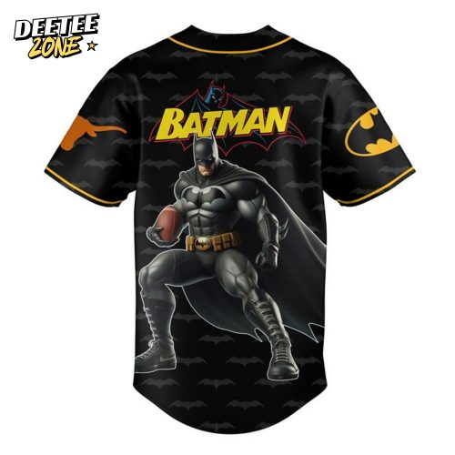 Texas Longhorns x Batman Dark Knight Baseball Jersey