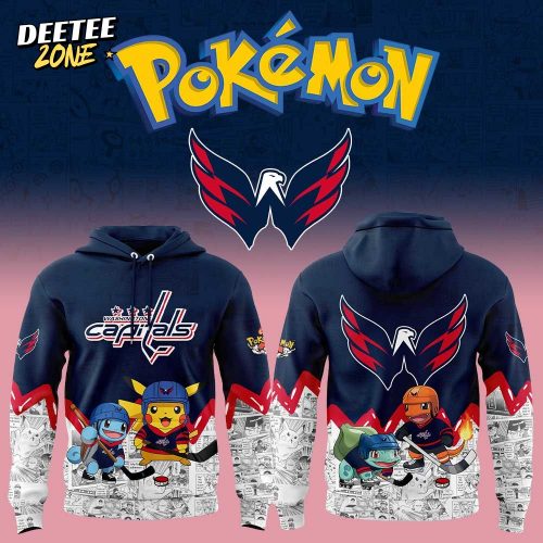 Washington Capitals x Pokémon New Combo Hoodie Jogger Cap