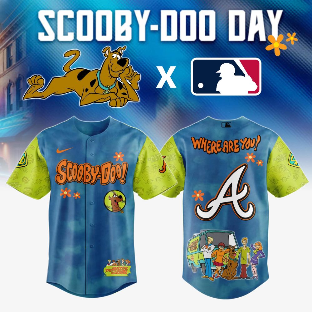 Atlanta Braves MLB x Scooby-Doo Day Special Baseball Jersey