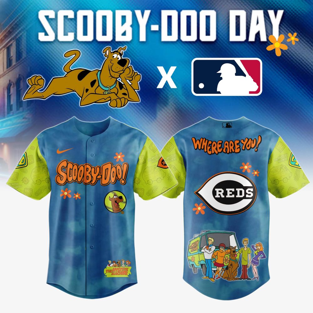Cincinnati Reds MLB x Scooby-Doo Day Special Baseball Jersey
