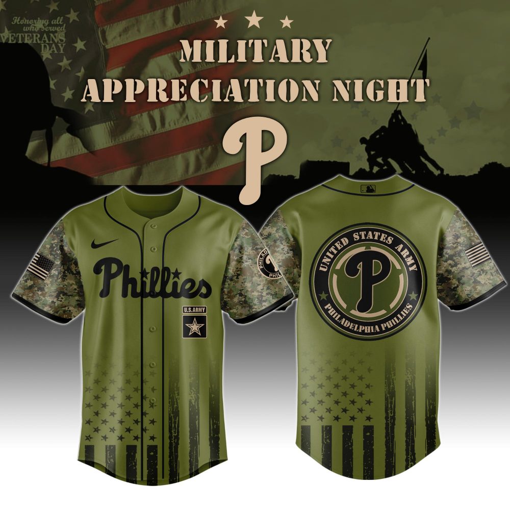 Philadelphia Phillies MLB x Military Appreciation Night 2025 Limited Editions Jersey