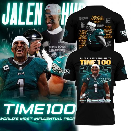 Philadelphia Eagles Jalen Hurts Time100 Most Influential People 2025 Shirt