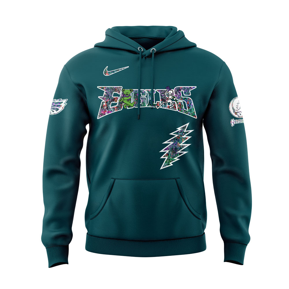 Philadelphia Eagles Grateful Dead Night Hoodie Philadelphia Eagles Grateful Dead Night Hoodie