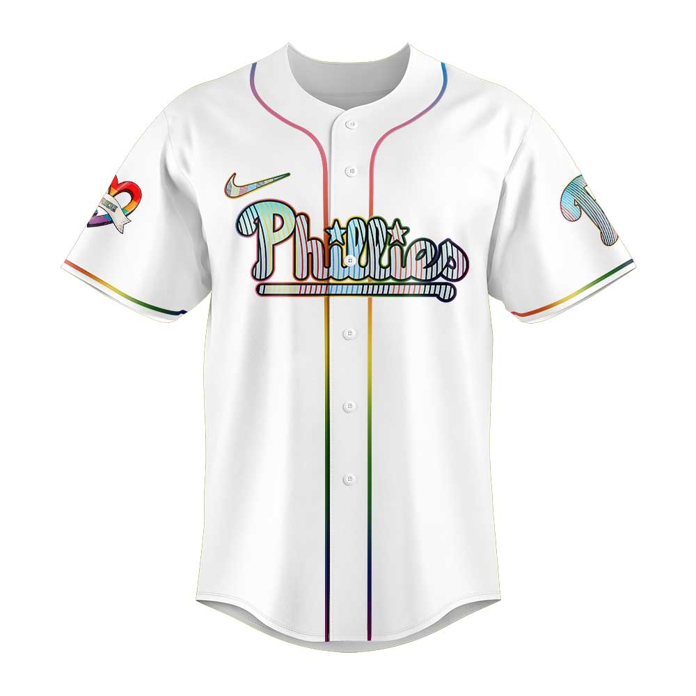 Philadelphia Phillies Lgbtq Pride Night 2025 Baseball Jersey Philadelphia Phillies Lgbtq Pride Night 2025 Baseball Jersey