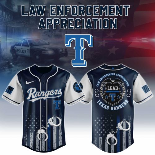 Texas Rangers MLB x Law Enforcement Appreciation Day Baseball Jersey