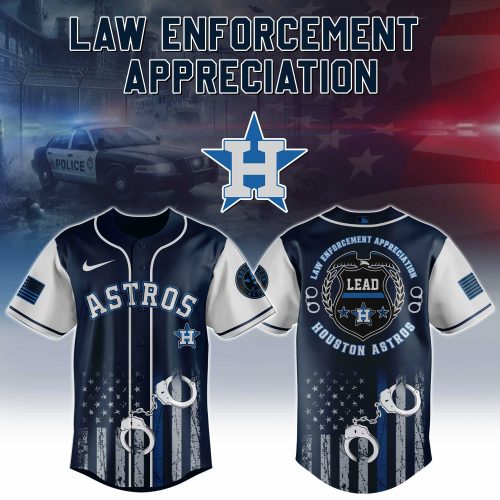 Houston Astros MLB x Law Enforcement Appreciation Day Baseball Jersey