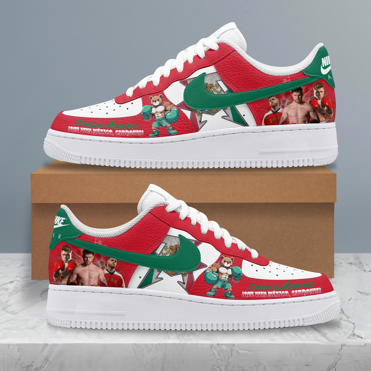 Canelo Alvarez Premium Air Force 1 Sneaker Canelo Alvarez Premium Air Force 1 Sneaker