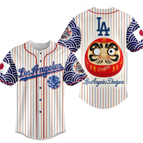 Los Angeles Dodgers Daruma Doll Baseball Jersey