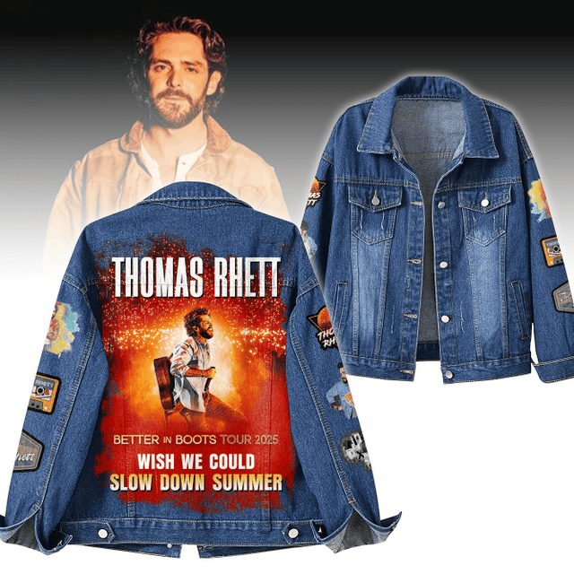 Thomas Rhett Better In Boots Tour 2025 Denim Jacket Thomas Rhett Better In Boots Tour 2025 Denim Jacket