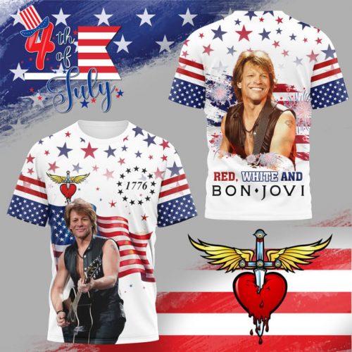 Bon Jovi Happy 4th of July 2025 Shirt