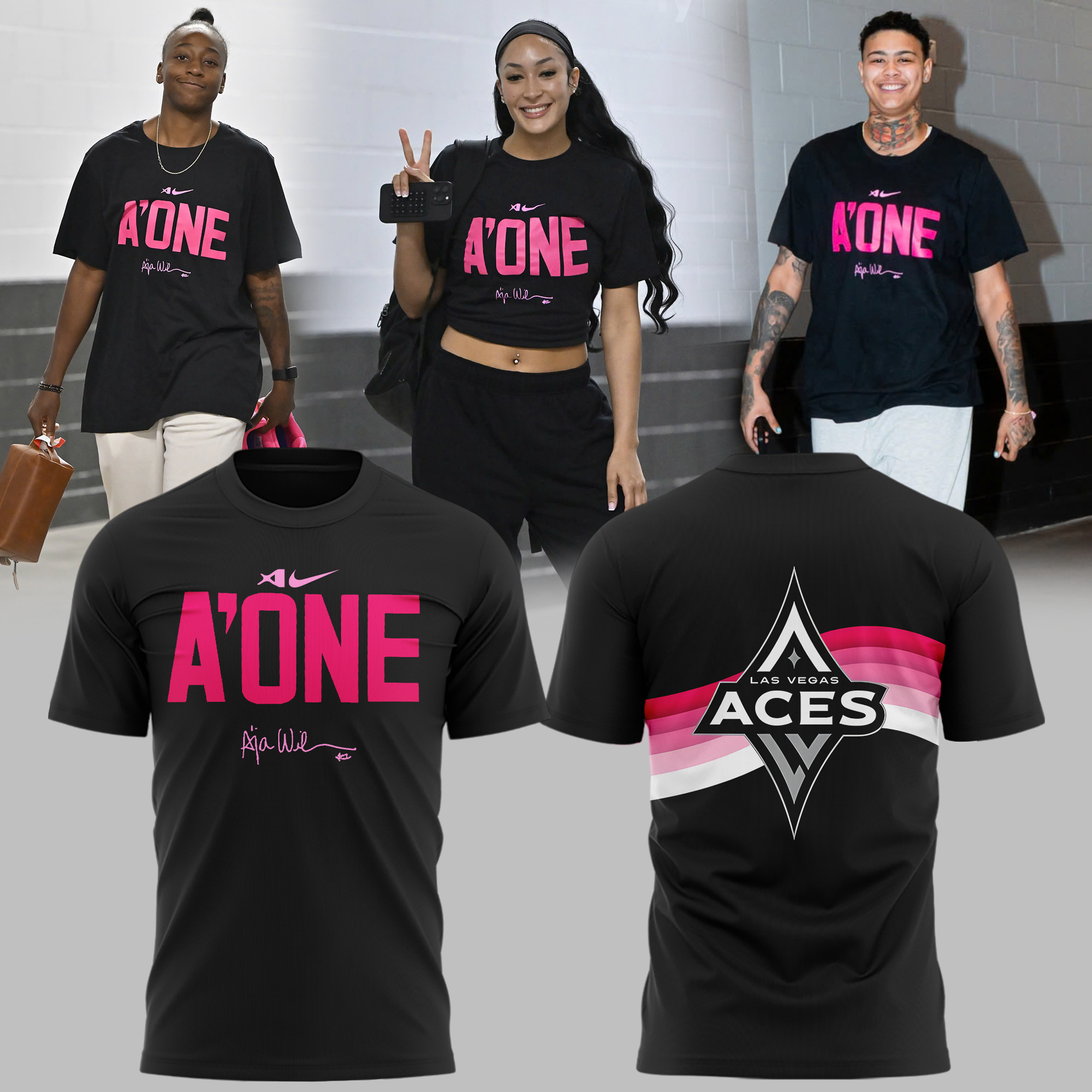 Las Vegas Aces x A'ja Wilson "A'ONE" Aces Limited Edition Shirt Las Vegas Aces x A'ja Wilson "A'ONE" Aces Limited Edition Shirt