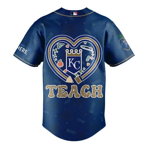 Kansas City Royals MLB x Teacher Appreciation Blue Baseball Jersey