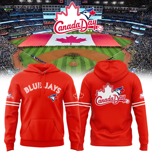 Toronto Blue Jays Canada Day 2025 Special Red Hoodie