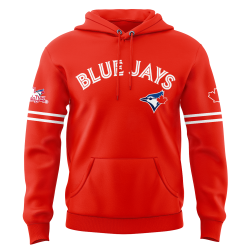 Toronto Blue Jays Canada Day 2025 Special Red Hoodie