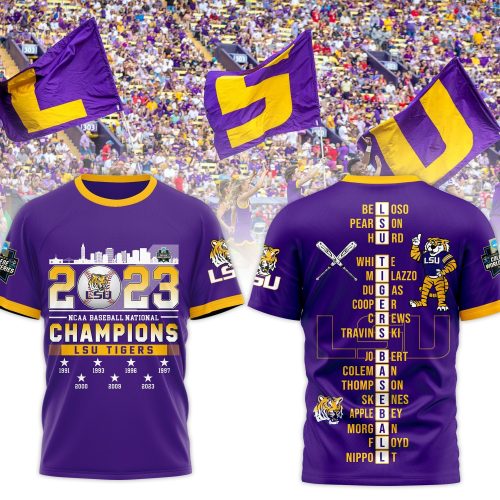 Ncaa Lsu Tigers T-shirt Champions 2023