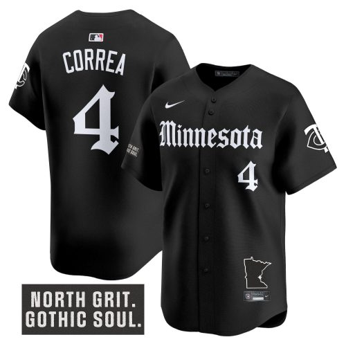 Minnesota Twins Gothic North Edition Baseball Jersey