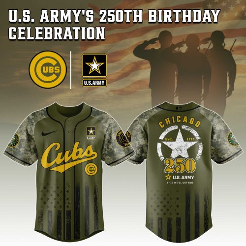 Chicago Cubs MLB x U.S. Army 250th Birthday Celebration Jersey