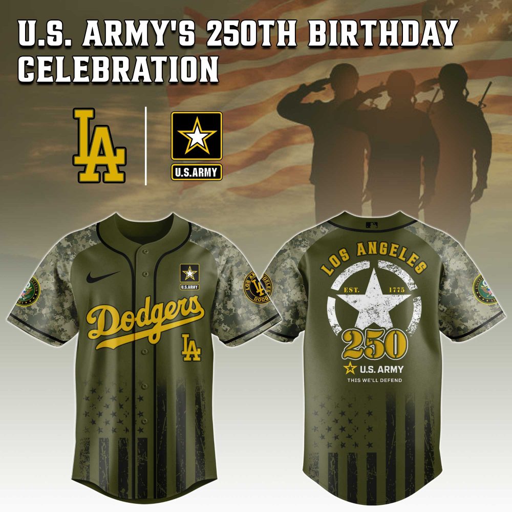 Los Angeles Dodgers MLB x U.S. Army 250th Birthday Celebration Jersey