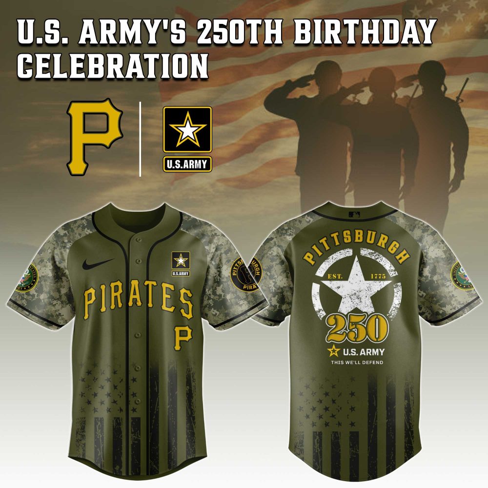 Pittsburgh Pirates MLB x U.S. Army 250th Birthday Celebration Jersey