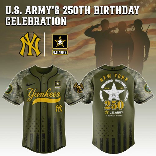 New York Yankees MLB x U.S. Army 250th Birthday Celebration Jersey