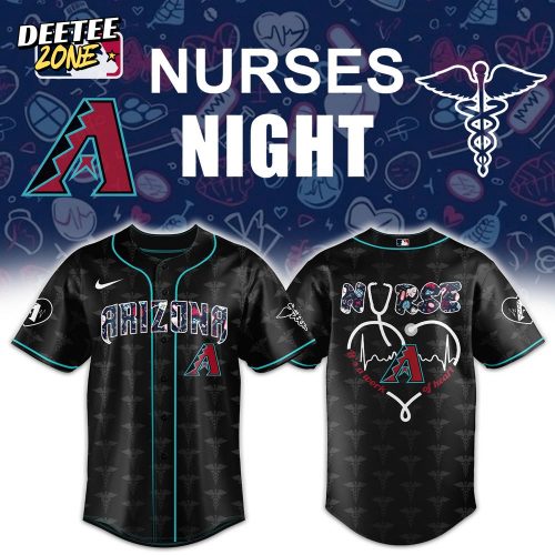 Arizona Diamondbacks x Nurses Night Special Black Baseball Jersey