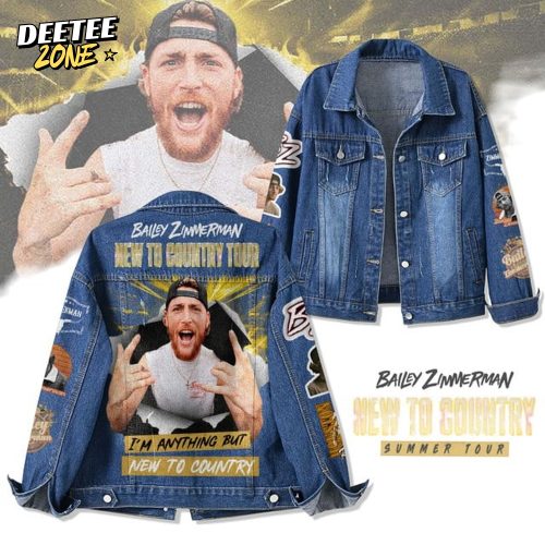 Bailey Zimmerman New To Country Tour Denim Jacket