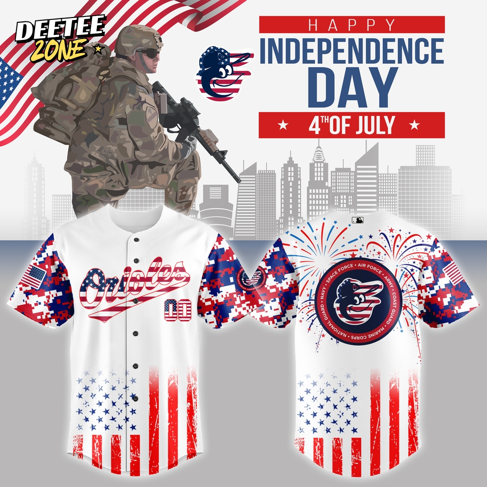Baltimore Orioles MLB x The 4th of July x Military Jersey 2025 Baltimore Orioles MLB x The 4th of July x Military Jersey 2025