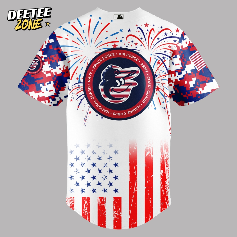 Baltimore Orioles MLB x The 4th of July x Military Jersey 2025 Baltimore Orioles MLB x The 4th of July x Military Jersey 2025