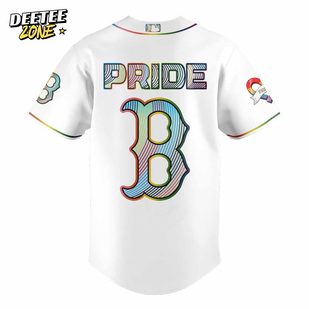 Boston Red Sox MLB x LGBTQ Pride Baseball Jersey Boston Red Sox MLB x LGBTQ Pride Baseball Jersey