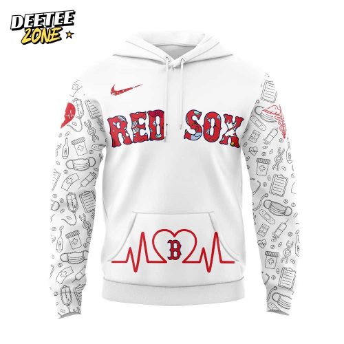 Boston Red Sox MLB x Nurses Appreciation White Hoodie
