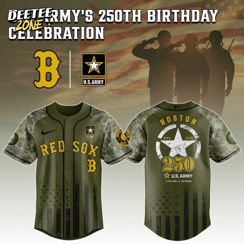 Boston Red Sox MLB x U.S. Army 250th Birthday Celebration Jersey
