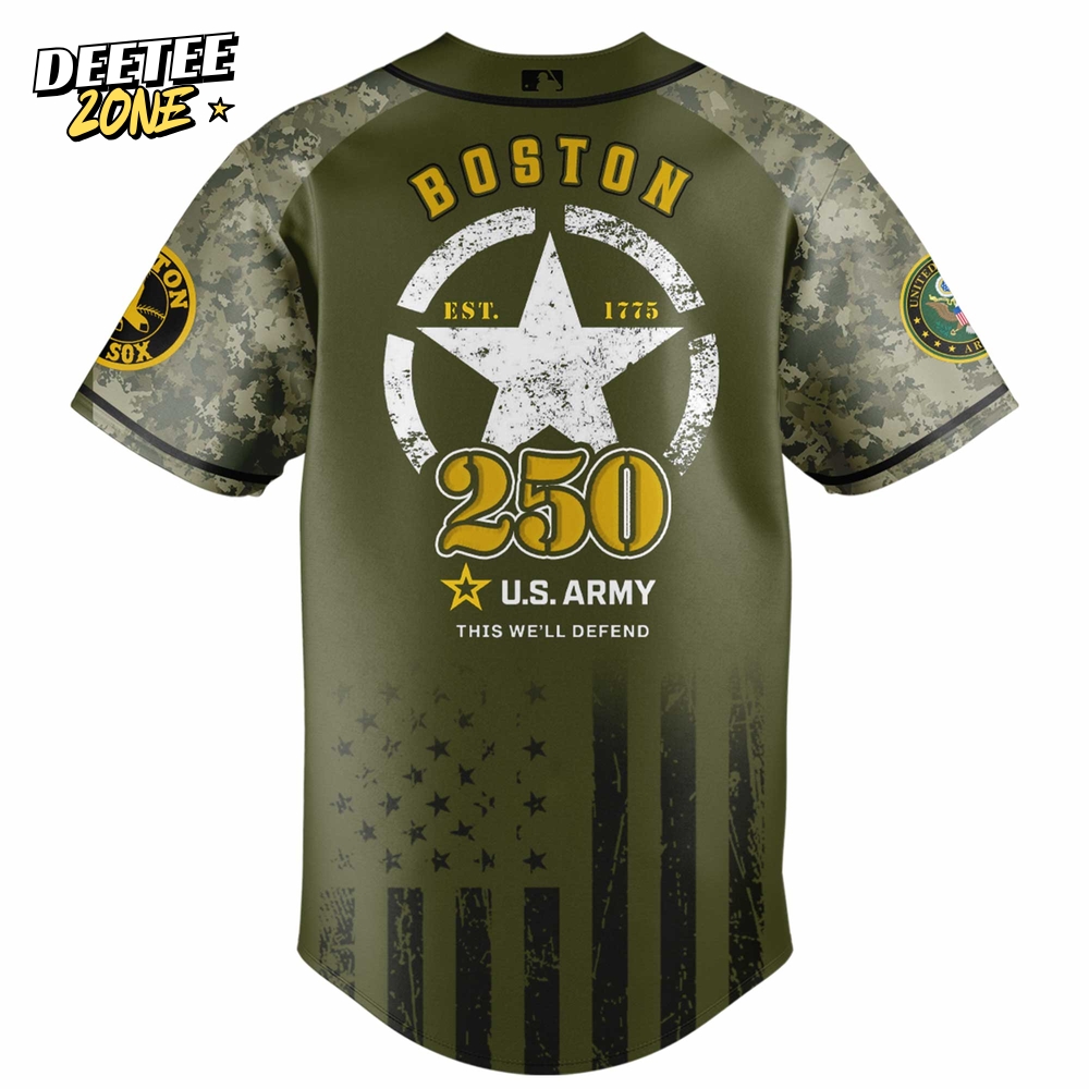 Boston Red Sox MLB x U.S. Army 250th Birthday Celebration Jersey Boston Red Sox MLB x U.S. Army 250th Birthday Celebration Jersey