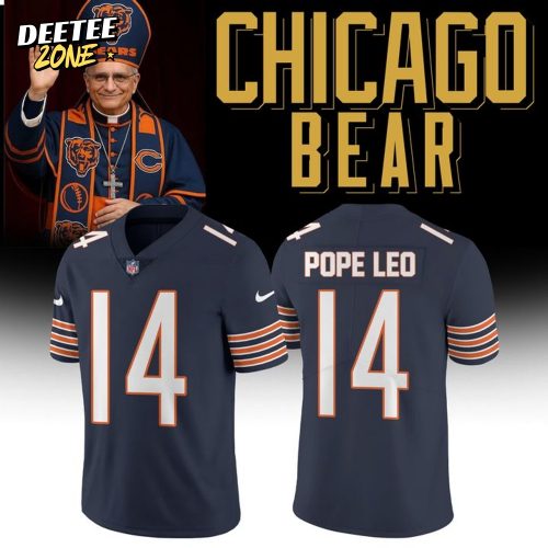 Chicago Bears Pope Leo 14 Limited Edition Football Jersey