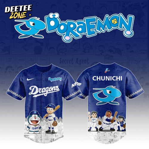 Chunichi Dragons x Doraemon Special Edition Jersey