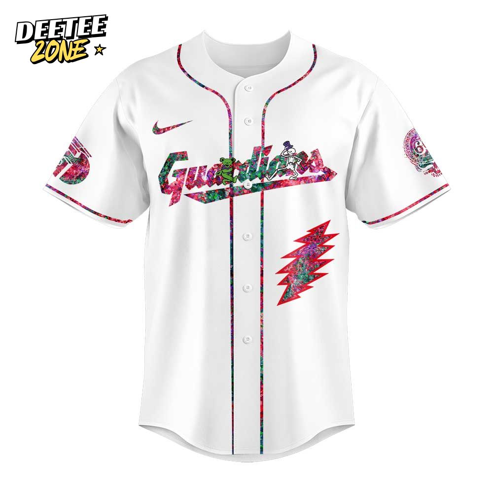Cleveland Guardians MLB x Grateful Dead Baseball Jersey Cleveland Guardians MLB x Grateful Dead Baseball Jersey