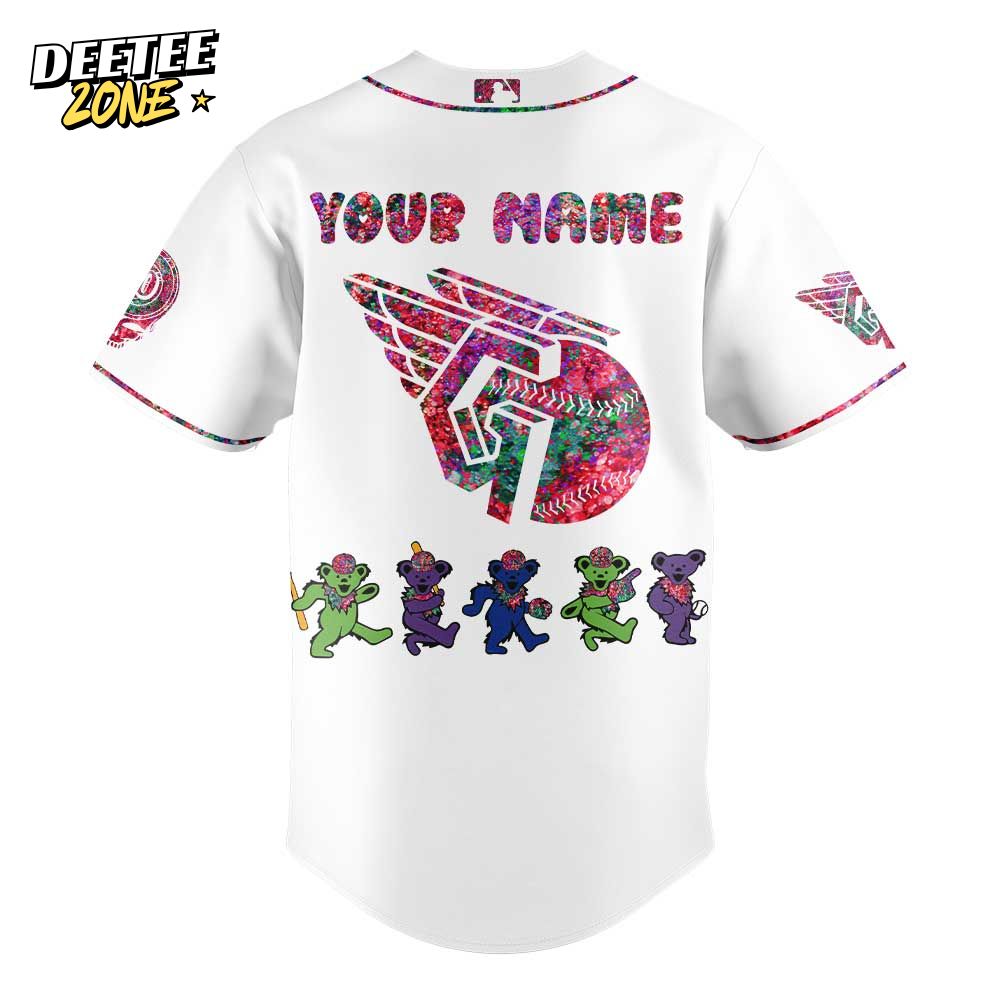 Cleveland Guardians MLB x Grateful Dead Baseball Jersey Cleveland Guardians MLB x Grateful Dead Baseball Jersey